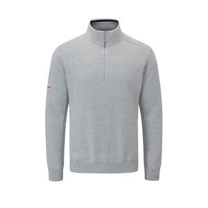 Oscar Jacobson Mens Sweater Top / Grey Marl